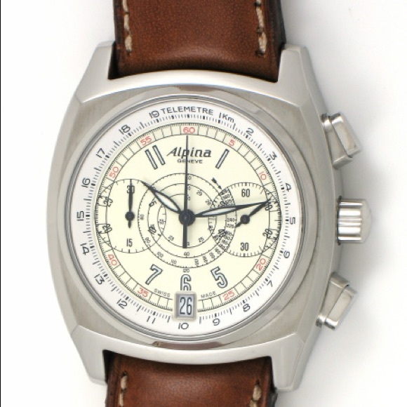 Alpina Heritage Chronograph Telemeter Wristwatch - Picture 2 of 8